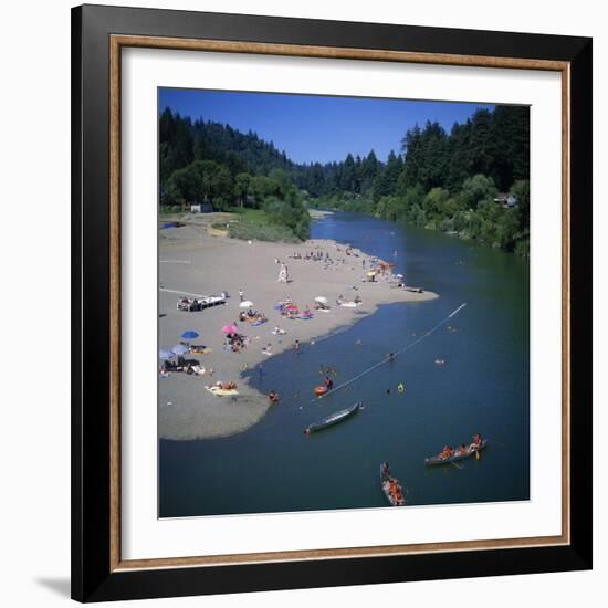 Russian River at Monte Rio, Sonoma County, California, USA-Christopher Rennie-Framed Photographic Print