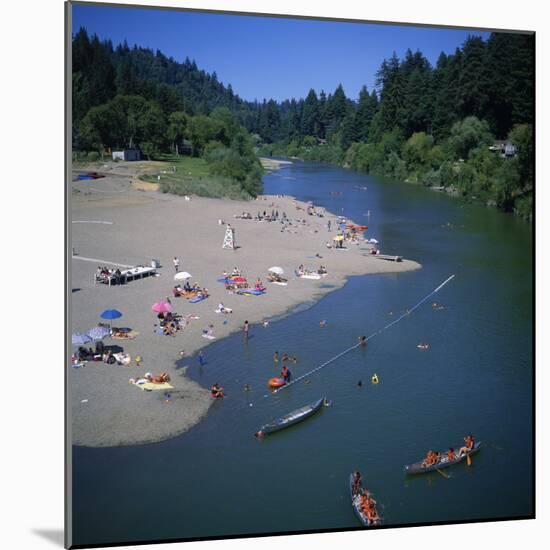 Russian River at Monte Rio, Sonoma County, California, USA-Christopher Rennie-Mounted Photographic Print