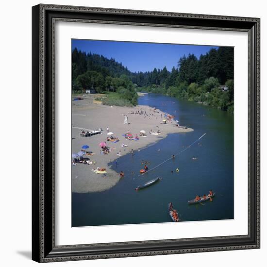 Russian River at Monte Rio, Sonoma County, California, USA-Christopher Rennie-Framed Photographic Print