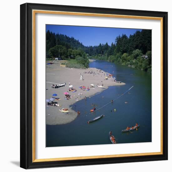 Russian River at Monte Rio, Sonoma County, California, USA-Christopher Rennie-Framed Photographic Print