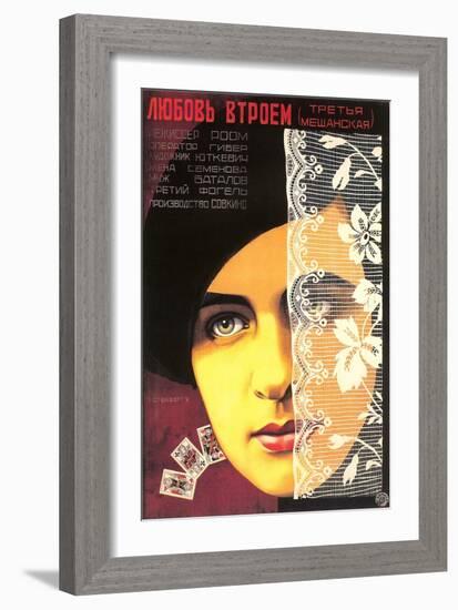 Russian Romance Film Poster-null-Framed Art Print