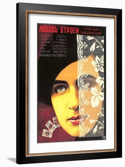 Russian Romance Film Poster-null-Framed Art Print