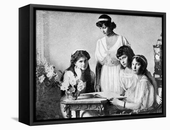 Russian Royal Ladies, Tsarkoe Military Hospital, 1914-null-Framed Premier Image Canvas