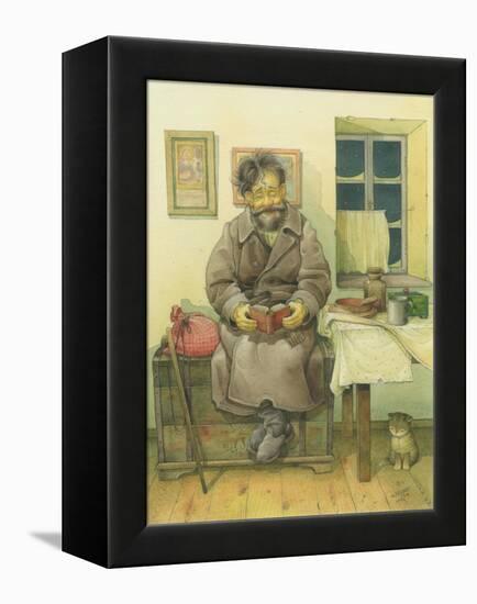 Russian Scene 05, 1994-Kestutis Kasparavicius-Framed Premier Image Canvas