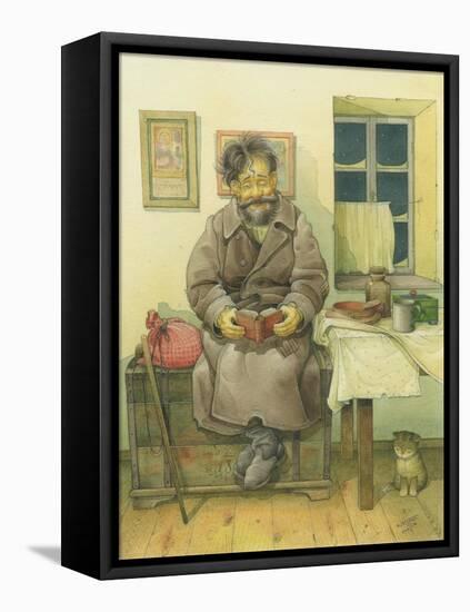 Russian Scene 05, 1994-Kestutis Kasparavicius-Framed Premier Image Canvas