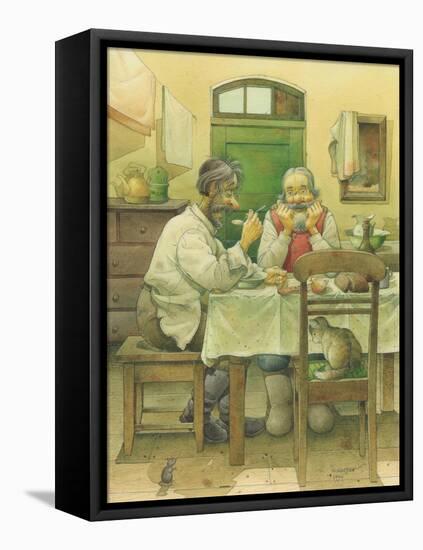 Russian Scene 06, 1994-Kestutis Kasparavicius-Framed Premier Image Canvas