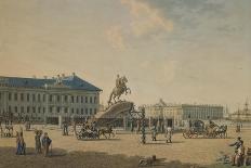 The Statue of Peter the Great in St. Petersburg-Russian School-Mounted Giclee Print