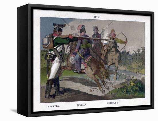 Russian Soldiers of 1813-null-Framed Premier Image Canvas