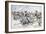 Russian Soldiers Transport Injured on Skies Russo-Japanese War-null-Framed Giclee Print