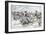 Russian Soldiers Transport Injured on Skies Russo-Japanese War-null-Framed Giclee Print