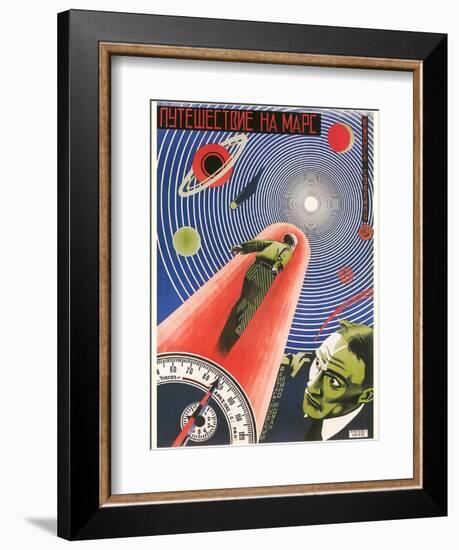 Russian Space Film Poster-null-Framed Art Print