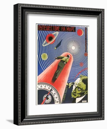 Russian Space Film Poster-null-Framed Art Print