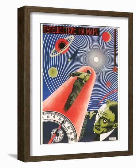 Russian Space Film Poster-null-Framed Art Print