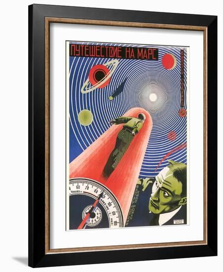 Russian Space Film Poster-null-Framed Art Print