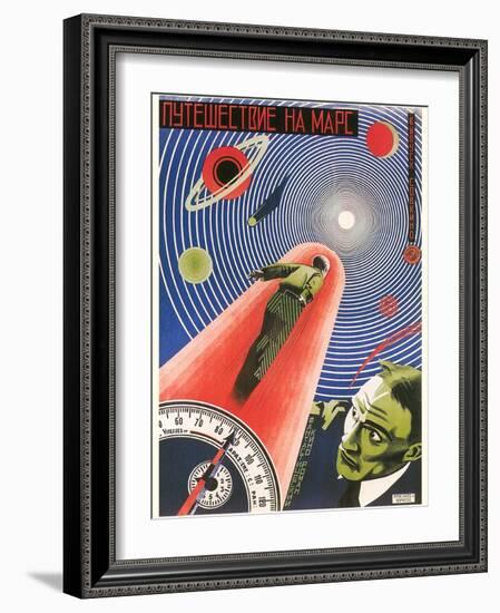 Russian Space Film Poster-null-Framed Art Print