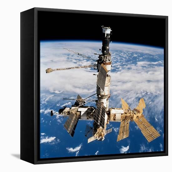 Russian Space Station Mir-null-Framed Stretched Canvas
