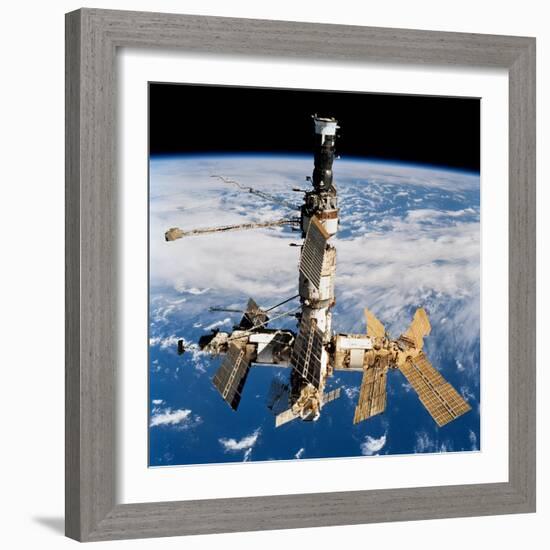 Russian Space Station Mir-null-Framed Photo