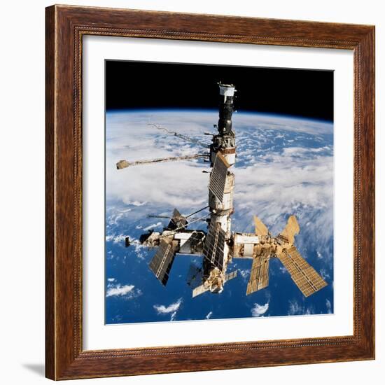 Russian Space Station Mir-null-Framed Photo