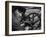 Russian Steel Worker Turning Gear Wheel in a Steel Mill-Margaret Bourke-White-Framed Photographic Print