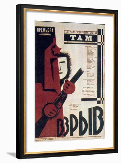 Russian Theatre Poster, 1934-null-Framed Giclee Print