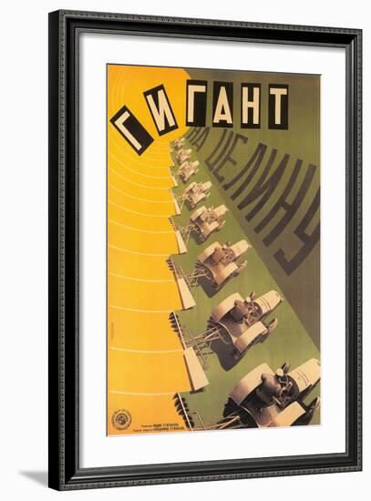 Russian Tractor Film Poster-null-Framed Art Print