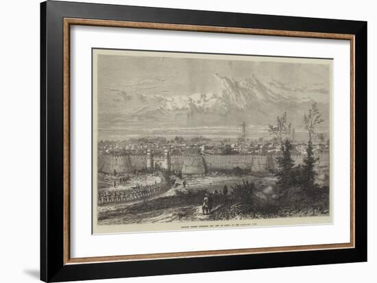 Russian Troops Entering the City of Khiva at the Hazar-Asp Gate-null-Framed Giclee Print