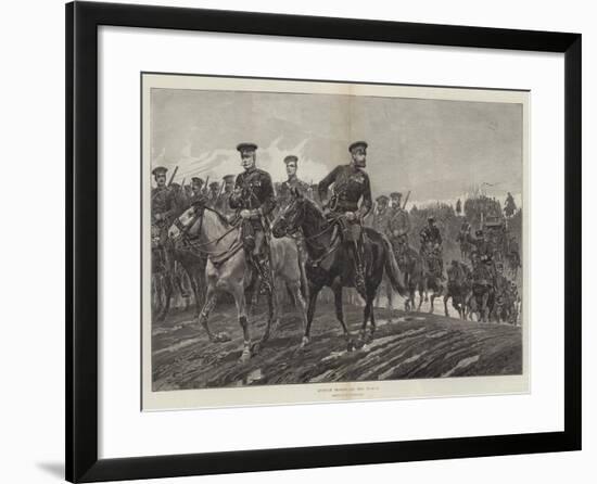 Russian Troops on the March-Richard Caton Woodville II-Framed Giclee Print