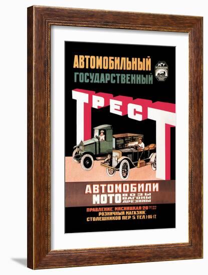 Russian Vehicles-D. Tarkhov-Framed Art Print