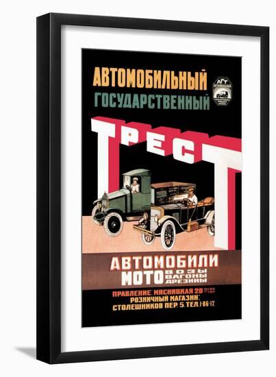 Russian Vehicles-D. Tarkhov-Framed Art Print