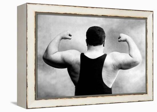 Russian Wrestler's Back and Shoulders-null-Framed Stretched Canvas