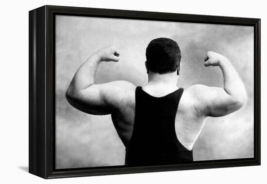 Russian Wrestler's Back and Shoulders-null-Framed Stretched Canvas