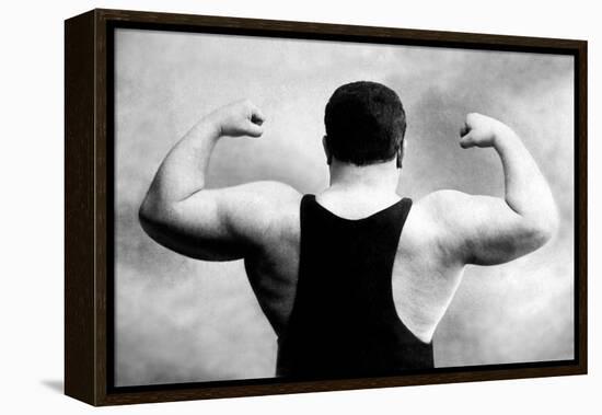 Russian Wrestler's Back and Shoulders-null-Framed Stretched Canvas