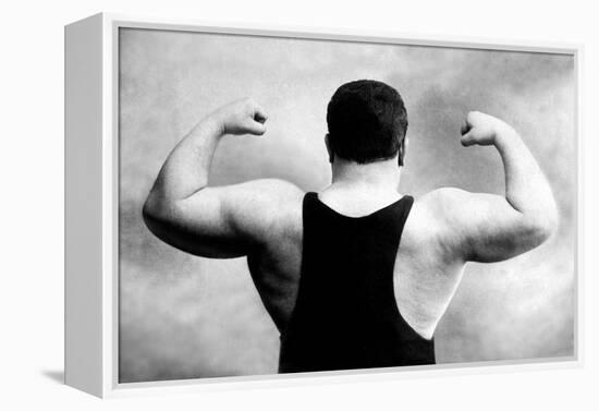 Russian Wrestler's Back and Shoulders-null-Framed Stretched Canvas