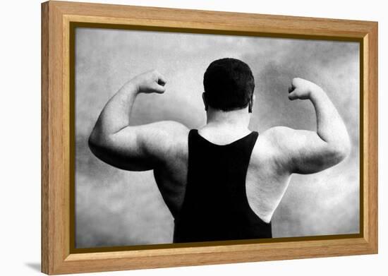 Russian Wrestler's Back and Shoulders-null-Framed Stretched Canvas