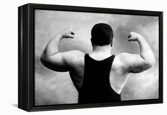 Russian Wrestler's Back and Shoulders-null-Framed Stretched Canvas