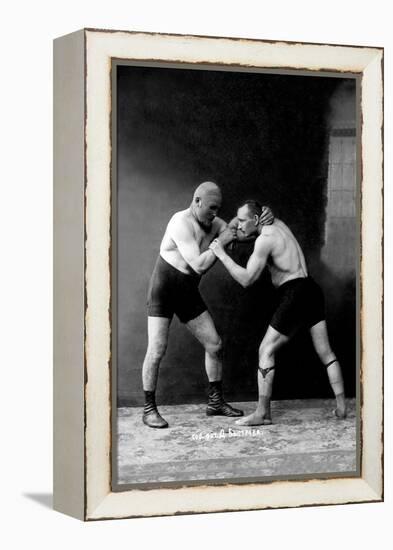 Russian Wrestlers-null-Framed Stretched Canvas