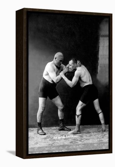 Russian Wrestlers-null-Framed Stretched Canvas