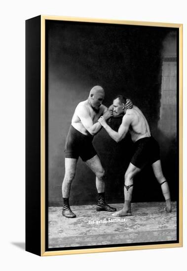 Russian Wrestlers-null-Framed Stretched Canvas