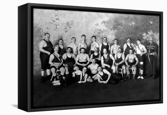 Russian Wrestling Team-null-Framed Stretched Canvas