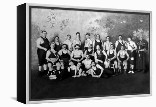 Russian Wrestling Team-null-Framed Stretched Canvas