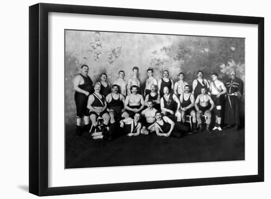 Russian Wrestling Team-null-Framed Art Print