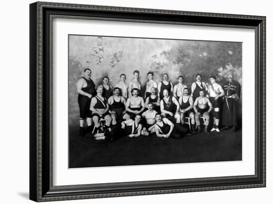 Russian Wrestling Team-null-Framed Art Print