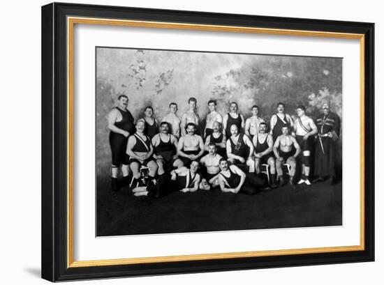 Russian Wrestling Team-null-Framed Art Print