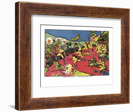 Russians Flay Germans, c.1914-Kasimir Malevich-Framed Giclee Print