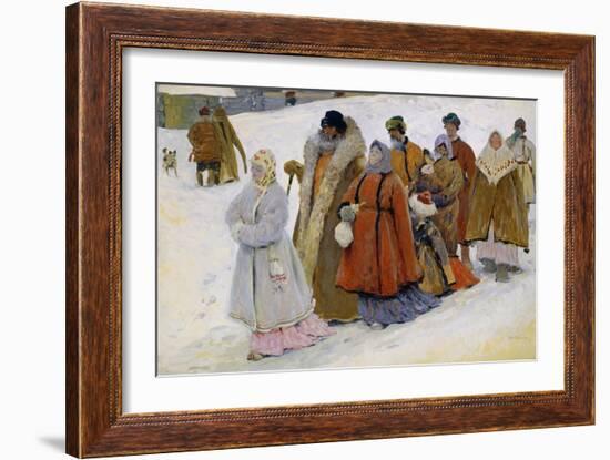 Russische Familie Beim Kirchgang-Severin Roesen-Framed Giclee Print