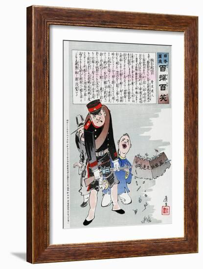 Russo-Japanese War, C. 1904-Kiyochika Kobayashi-Framed Giclee Print