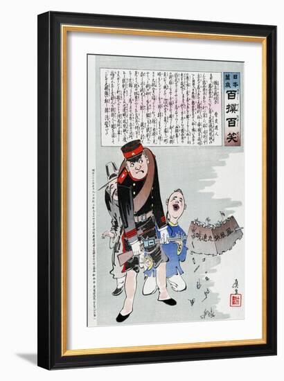 Russo-Japanese War, C. 1904-Kiyochika Kobayashi-Framed Giclee Print