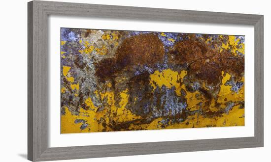 Rust Abstract-Art Wolfe-Framed Photographic Print