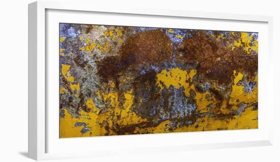 Rust Abstract-Art Wolfe-Framed Photographic Print