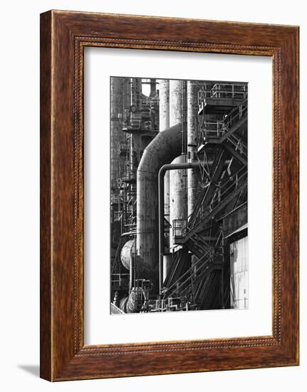 Rust Belt Steel Stacks-George Oze-Framed Photographic Print